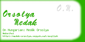 orsolya medak business card